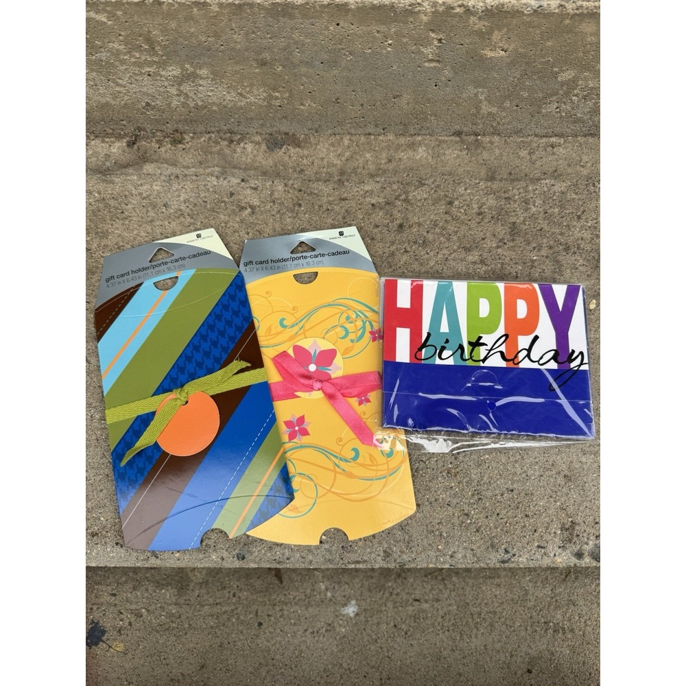 Lot Of 3 Money/Gift Card Holders American Greetings